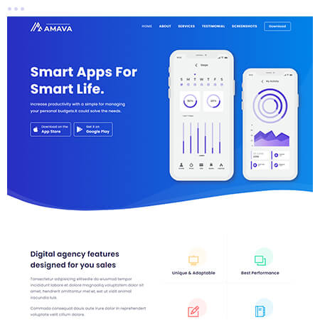 Startup Agency and SasS Business Template